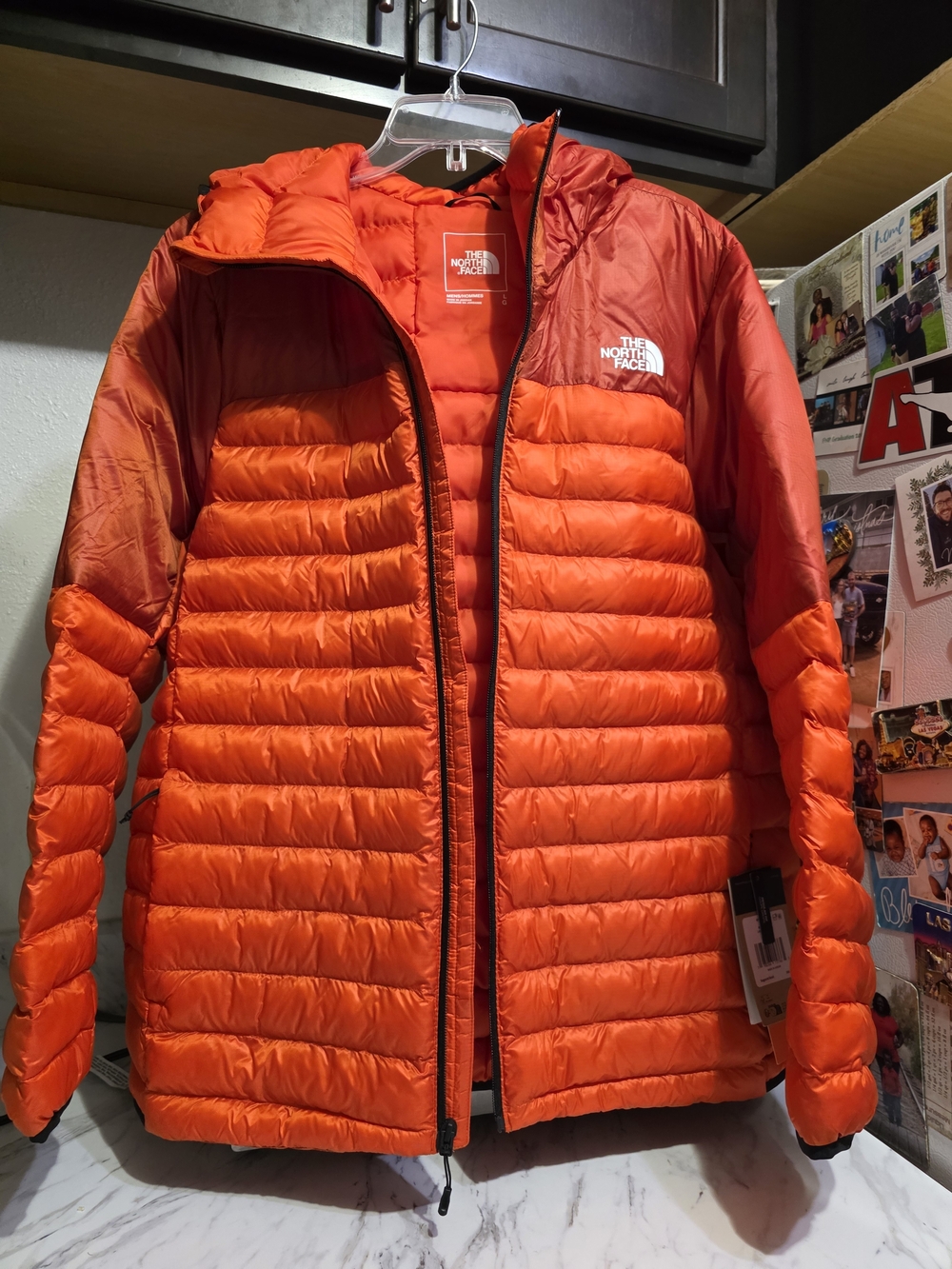 The North Face Women’s Hooded Packable Puffer Jacket Men Size Large - Picture 16 of 16